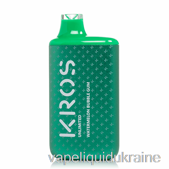 Vape Liquid Ukraine KROS Unlimited 6000 Disposable Watermelon Bubble Gum